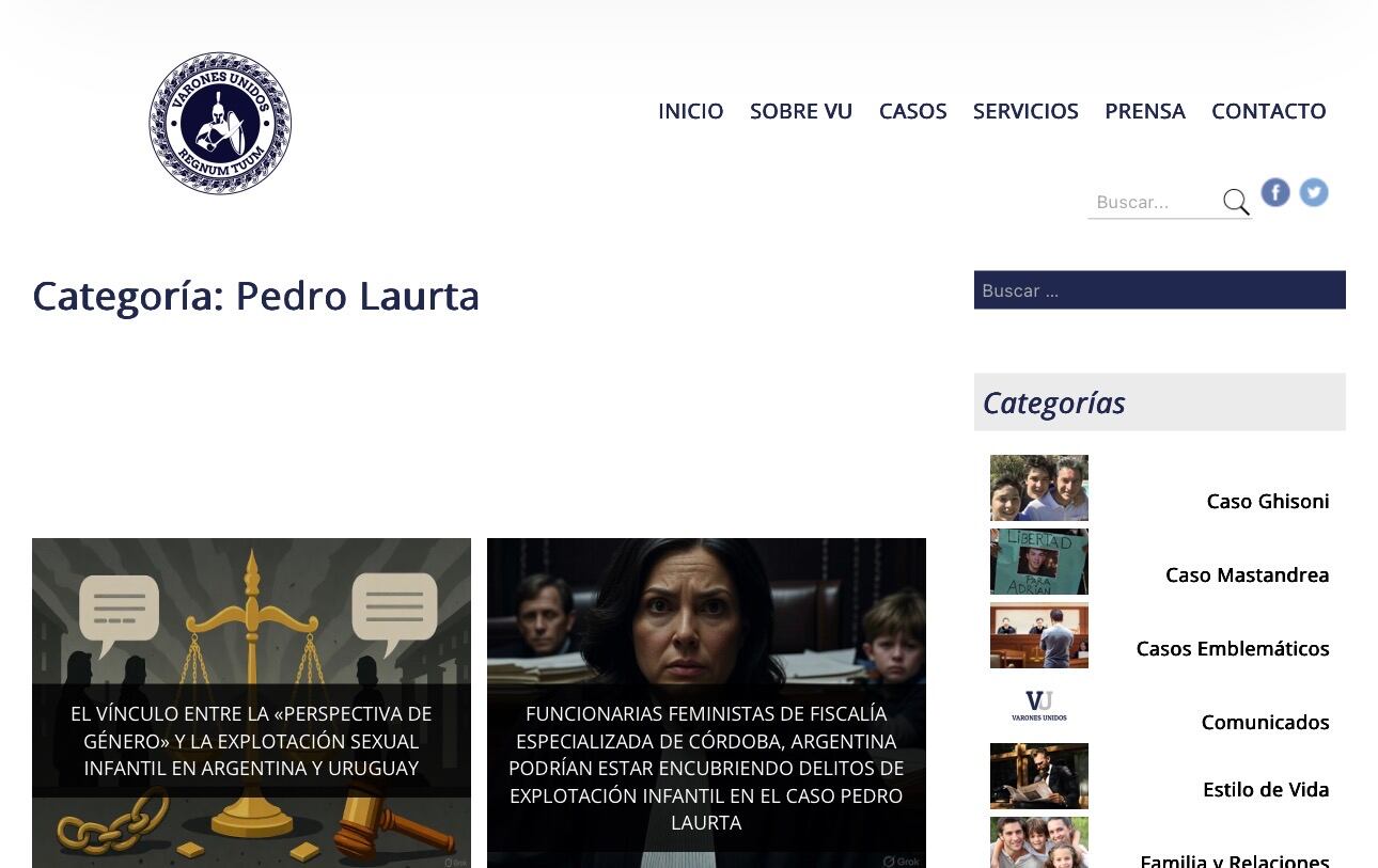 El femicida Laurta fue fundador de la agrupación misógina Varones Unidos de Uruguay