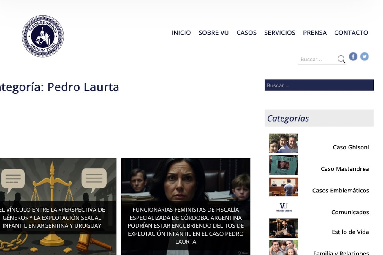 El femicida Laurta fue fundador de la agrupación misógina Varones Unidos de Uruguay