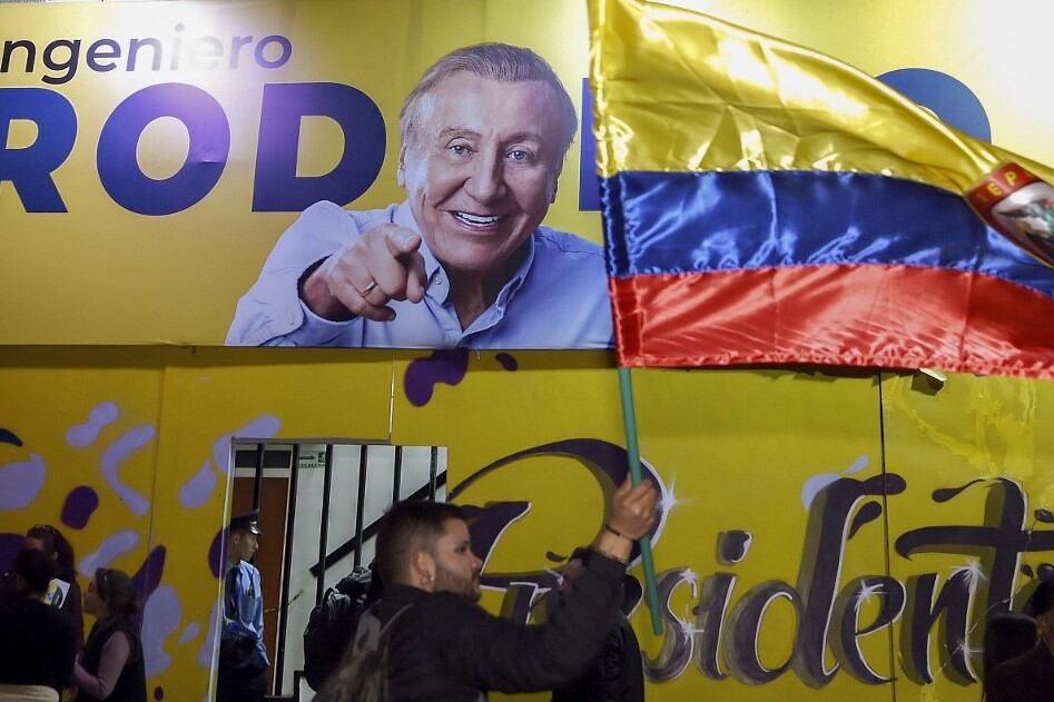 Rodolfo Hernández sorprendió al pasar a segunda vuelta este domingo junto a Gustavo Petro. Foto: AFP