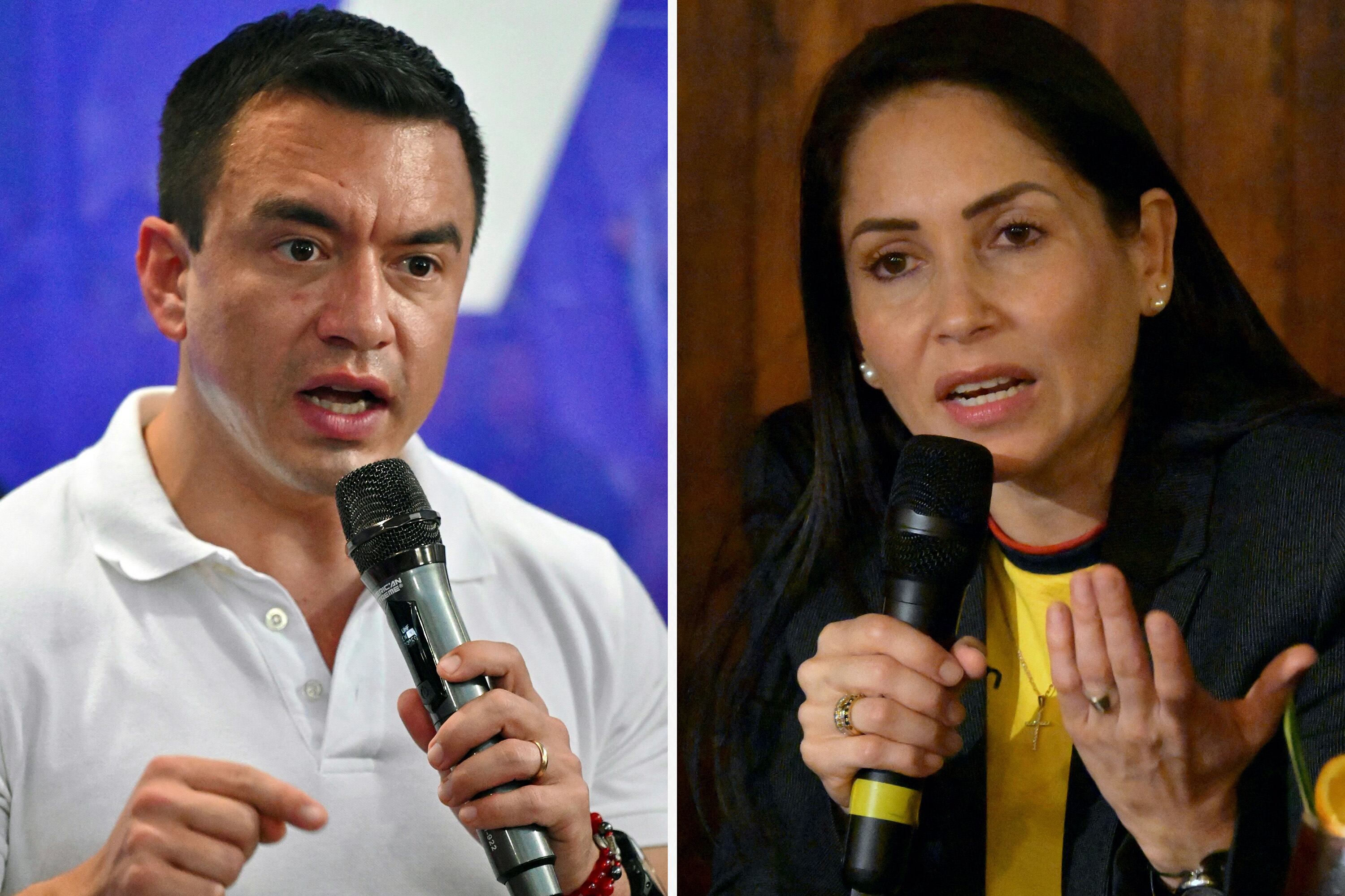 La firma Comunicaliza da un 50,3 por ciento de votos válidos para González y un 49,7 por ciento para Noboa