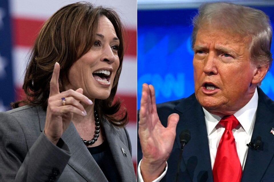 Harris y Trump, a horas del primer cara a cara