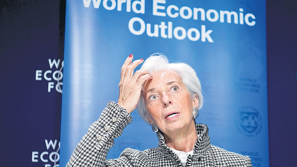 Lagarde, directora del FMI, alertó sobre los “niveles de vulnerabilidad en el sector financiero”.