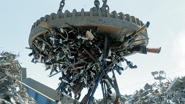 Destrucción de armas por el Plan de Desarme, en 2007.