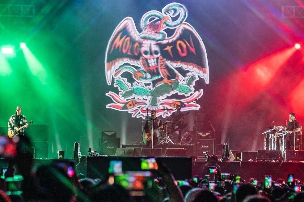 Molotov, el cuarteto de rock y hip hop mexicano vuelve a la Argentina el 30 de noviembre al Luna Park. Imagen: IG/@molotovbanda