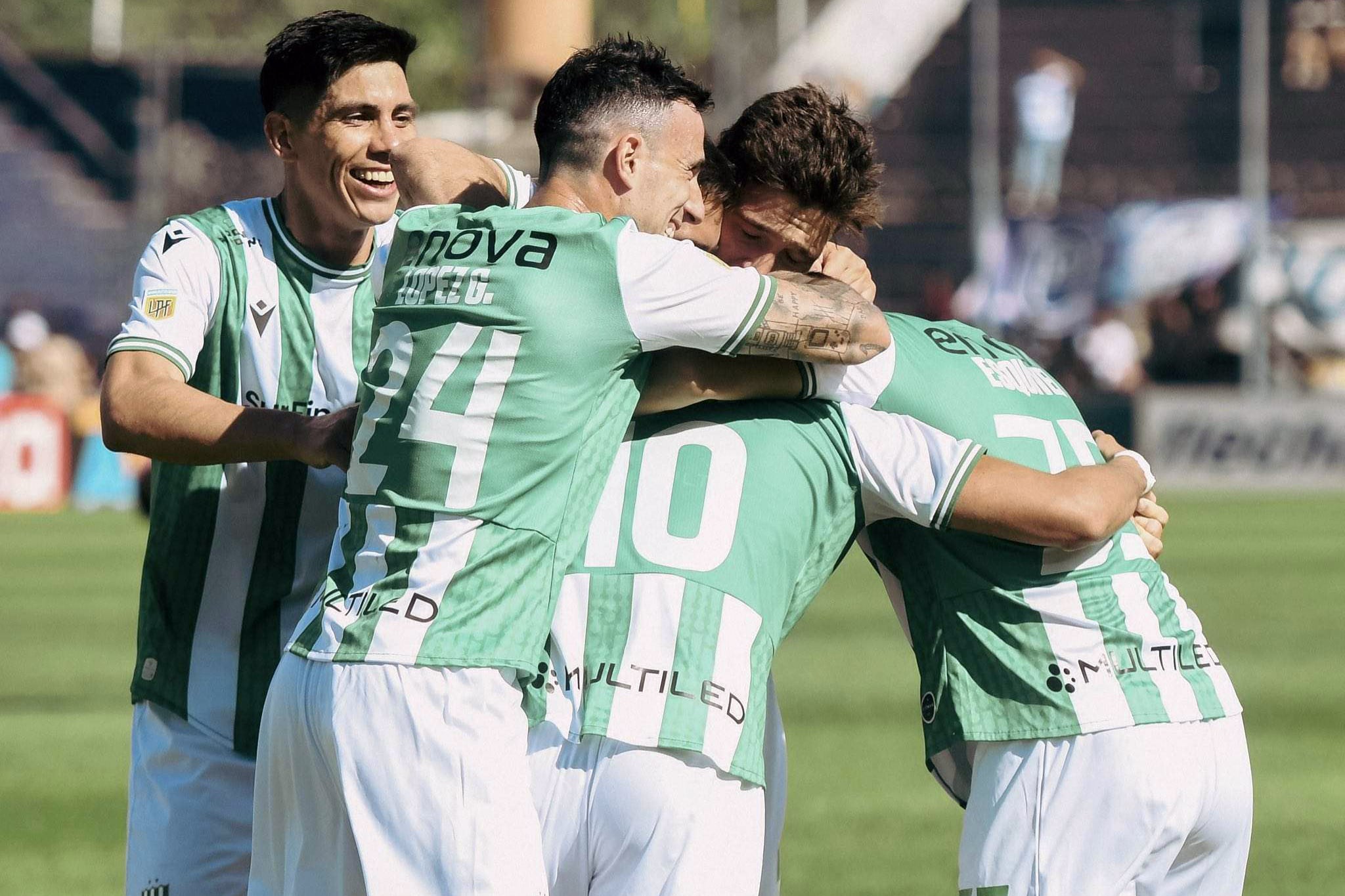 El festejo de Banfield en Mendoza
