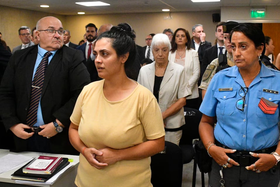 Brenda Agüero duranta el juicio en Córdoba.