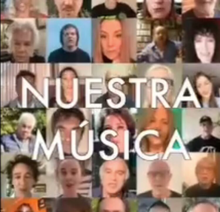Varias decenas de músicos argentinos se sumaron a la convocatoria. 