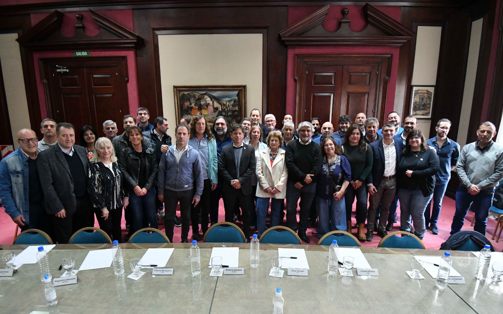 La última foto de la paritaria provincial 2022. 