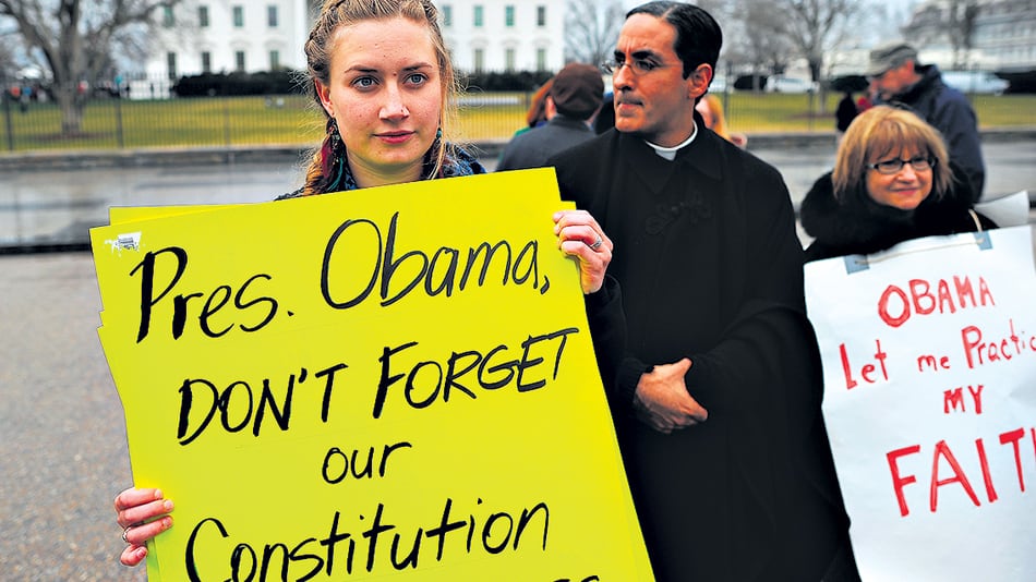 Manifestantes antiabortistas protestando contra Obamacare en el 2012. Trump les dio el gusto.