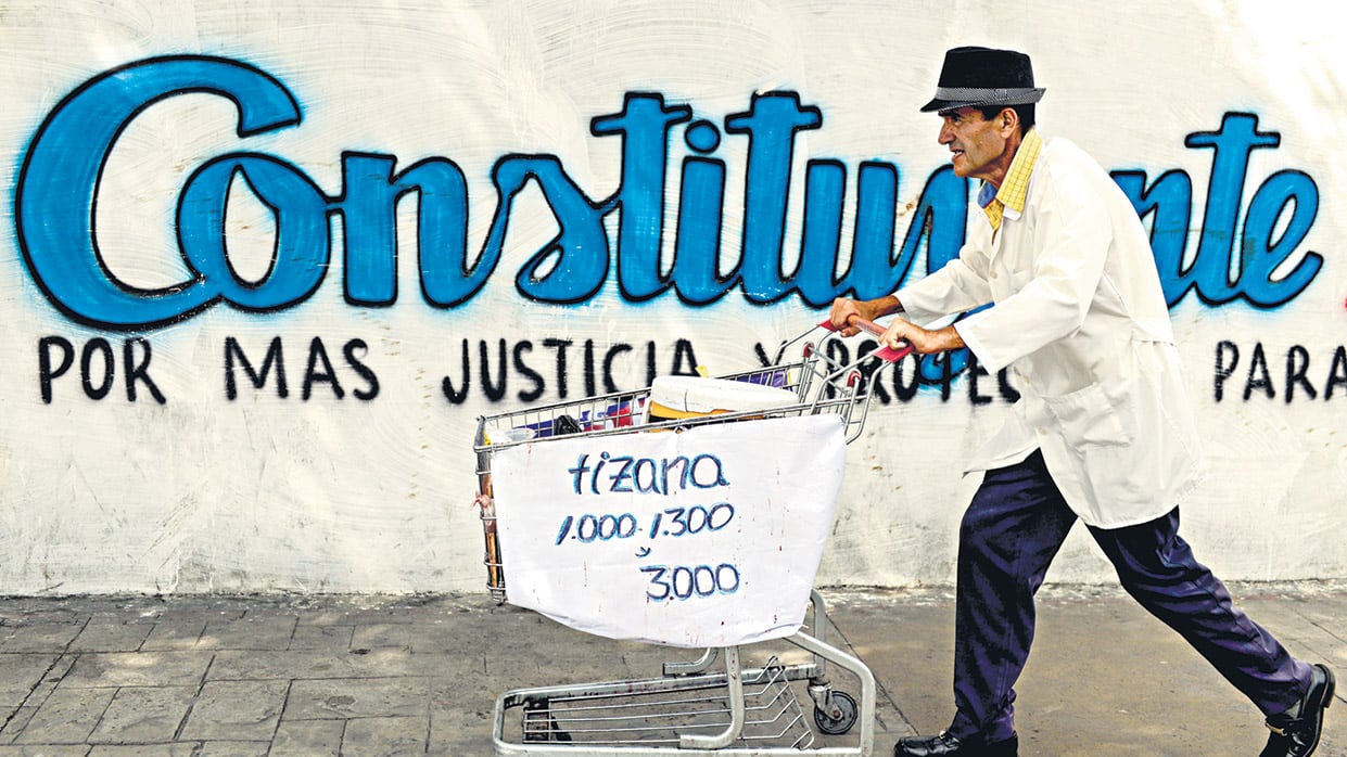 La medida de fuerza fue en rechazo a la elección de una Asamblea Nacional Constituyente.