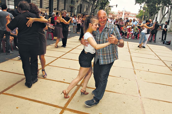 El movimiento milonguero se organizó y protagonizó protestas, como la de diciembre del año pasado.