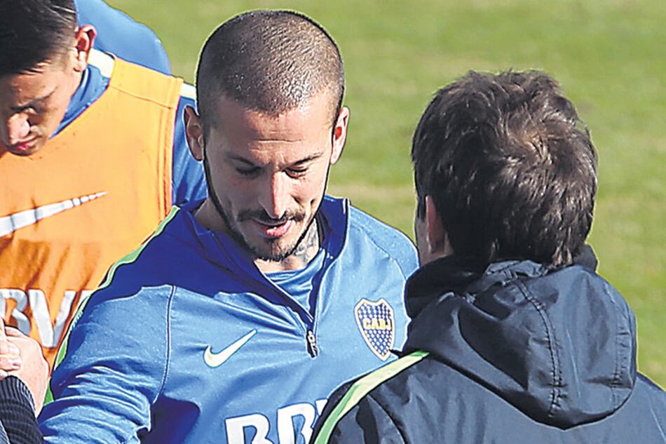 Pese a que fue sustituido por Bou en Mendoza, Benedetto entrenó ayer con normalidad.