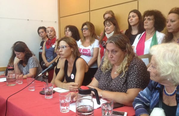 La conferencia de prensa de Ni una Menos en el Cels.