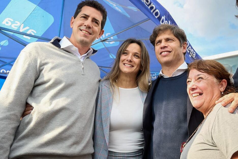 De Pedro, Galmarini y Kicillof, juntos en Tres de Febrero. 