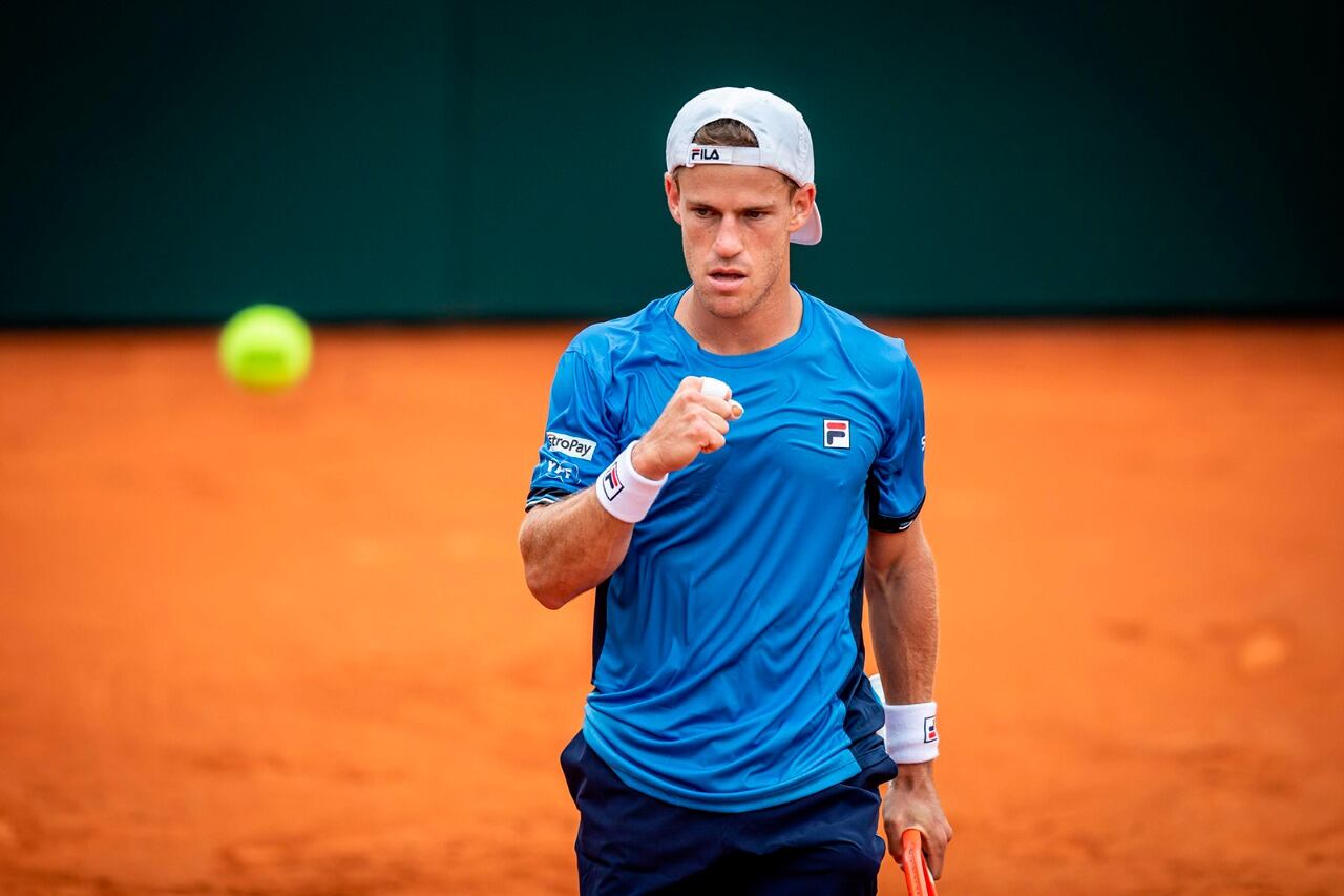 Diego Schwartzman, tras un sufrido triunfo en la Copa Davis.