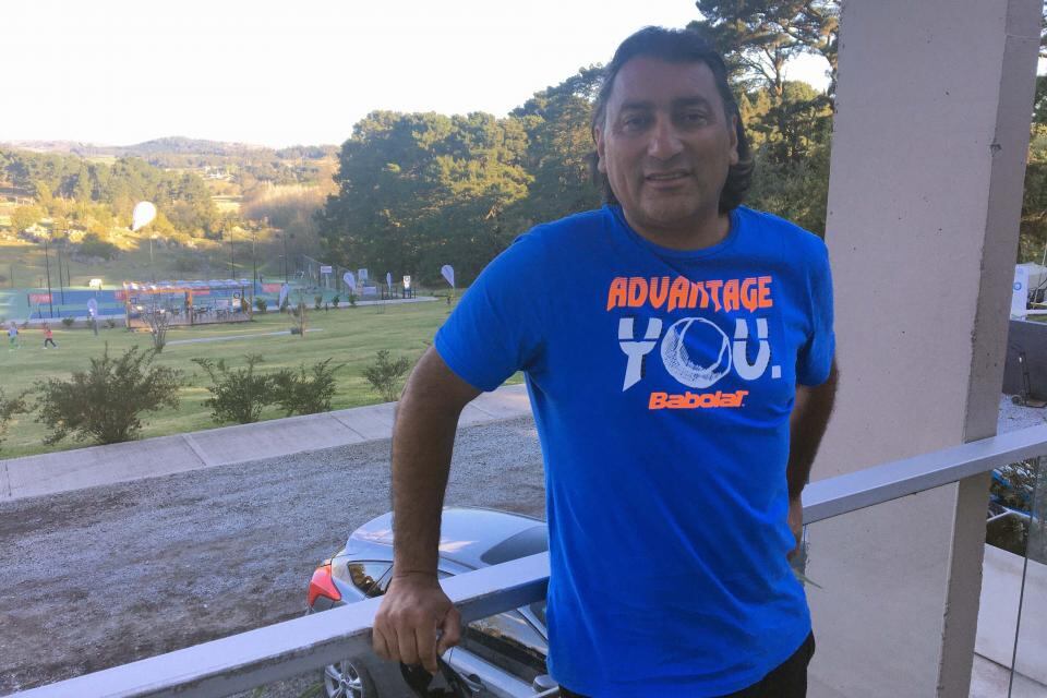 Marcelo Gómez, ícono del tenis tandilense.