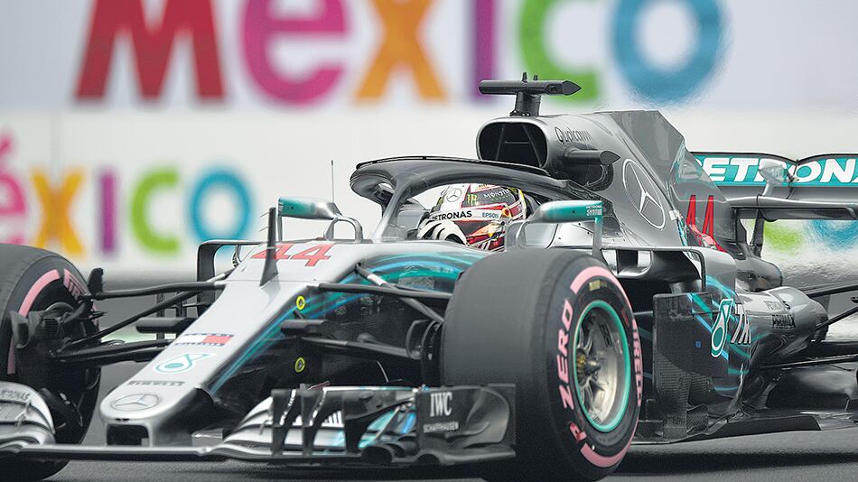 Hamilton marcó el tercer mejor tiempo en el Autódromo Hermanos Rodríguez.