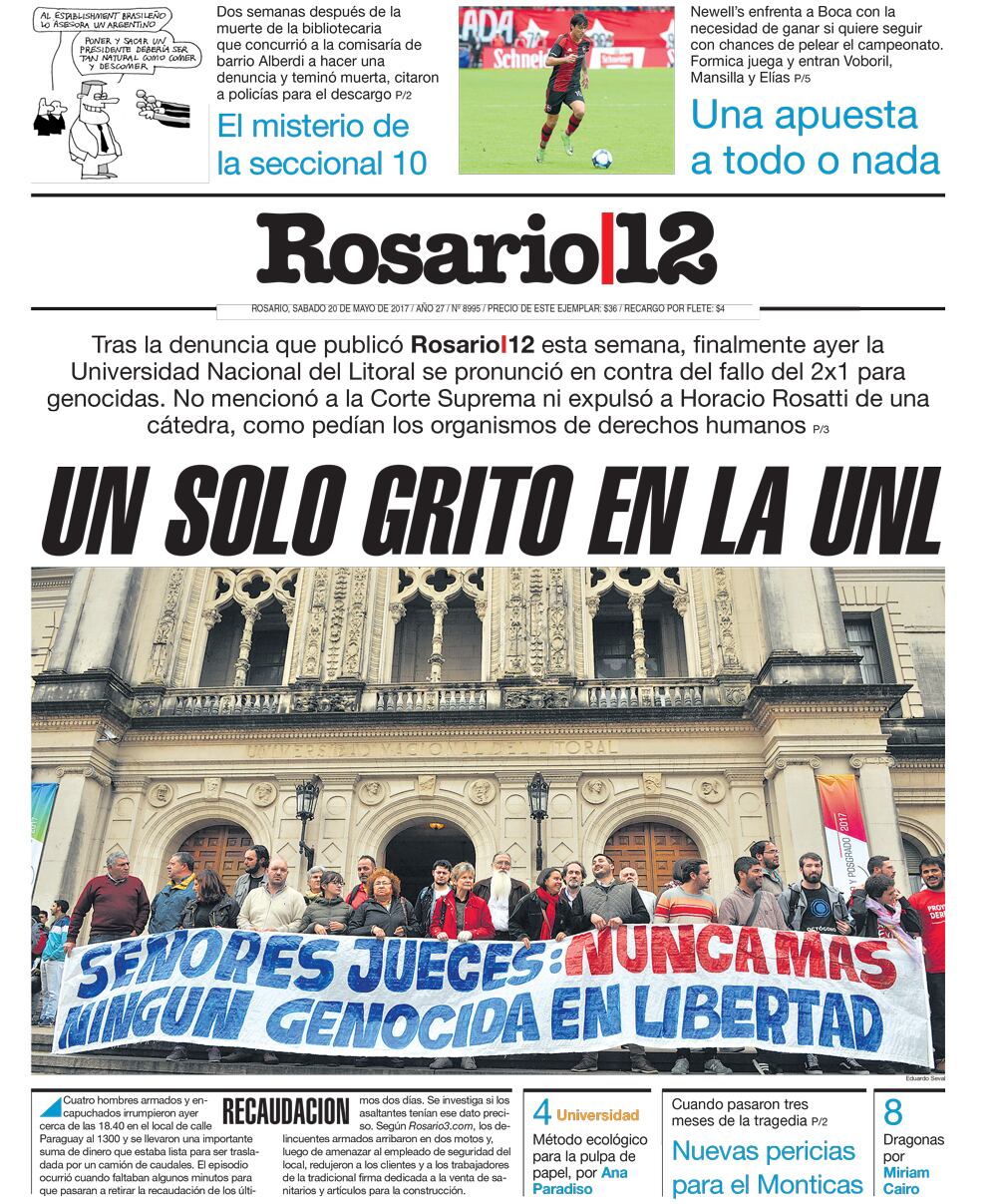 UN SOLO GRITO EN LA UTN - 19/05/2017