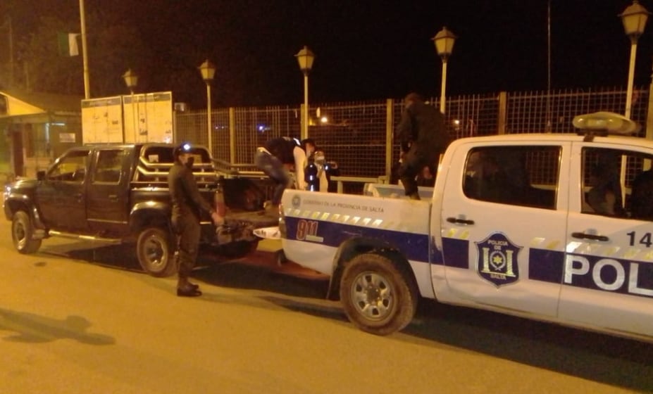 Los tubos para Yacuiba, fotografía difundida por la Municipalidad de Salvador Mazza