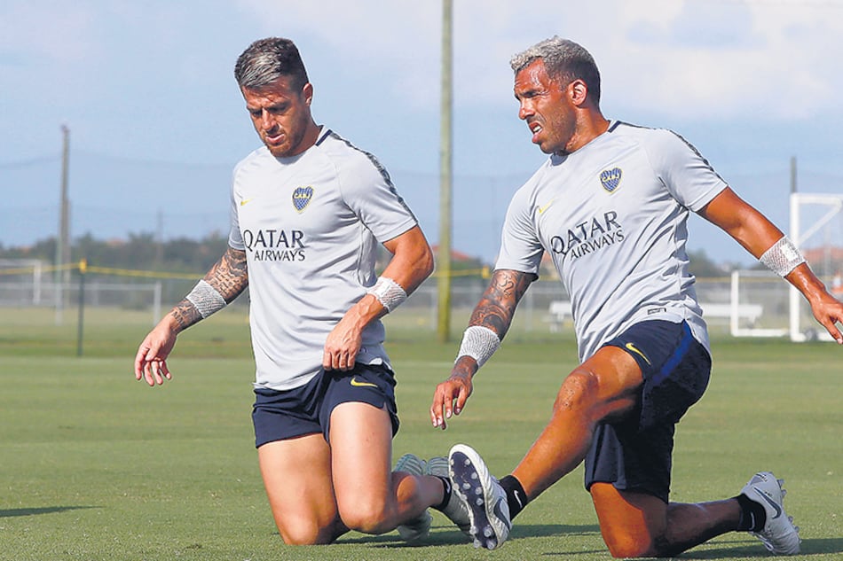 Carlos Tevez, en la pretemporada de Boca en Sarasota, EE.UU.