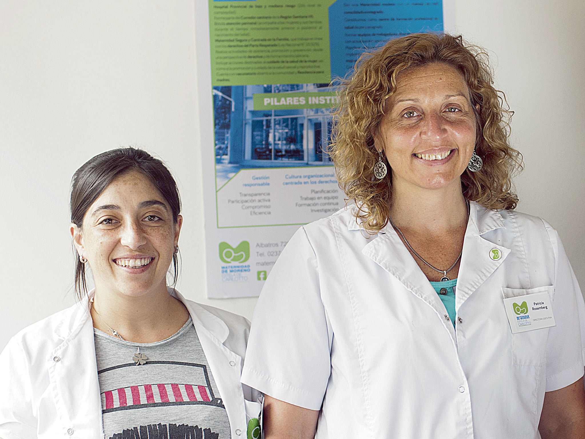 otros tiempos: las directoras cecilia zerbo y patricia rosemberg en los comienzos del proyecto de maternidad segura, inclusiva y centrada en el parto respetado.