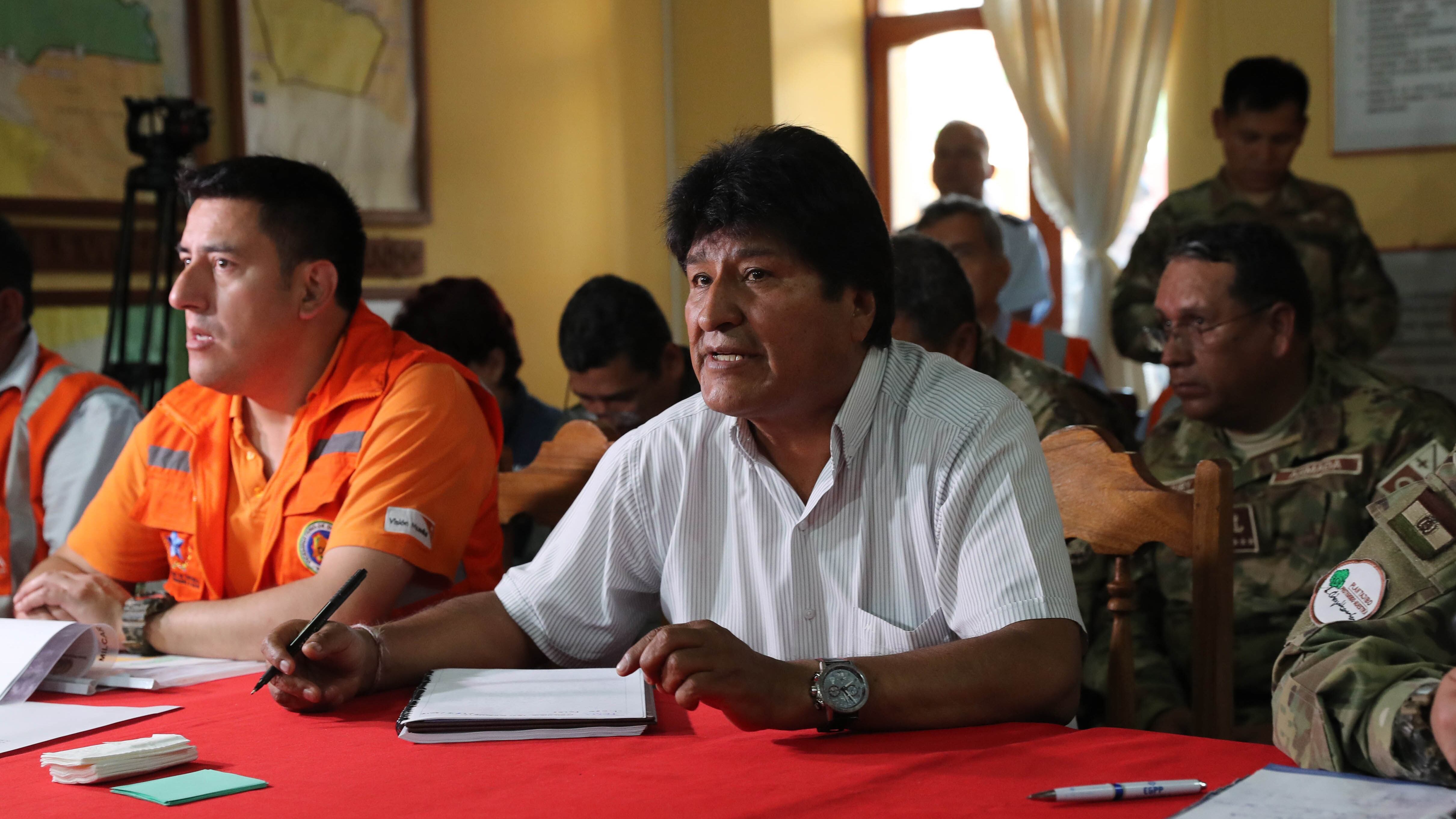 "No se trata de una ayuda sino de una obligación", dijo Evo Morales.