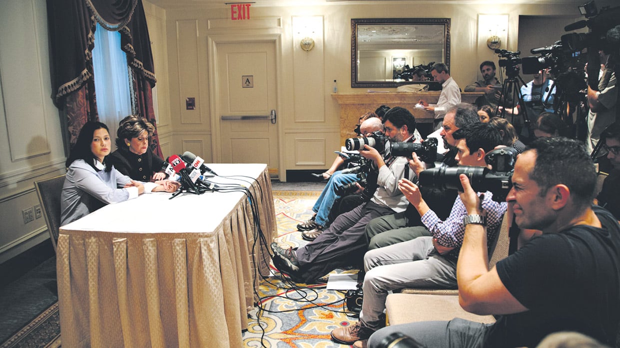 La actriz noruega Natassia Malthe, de 43 años, agregó una nueva denuncia contra Weinstein, la primera por violación.