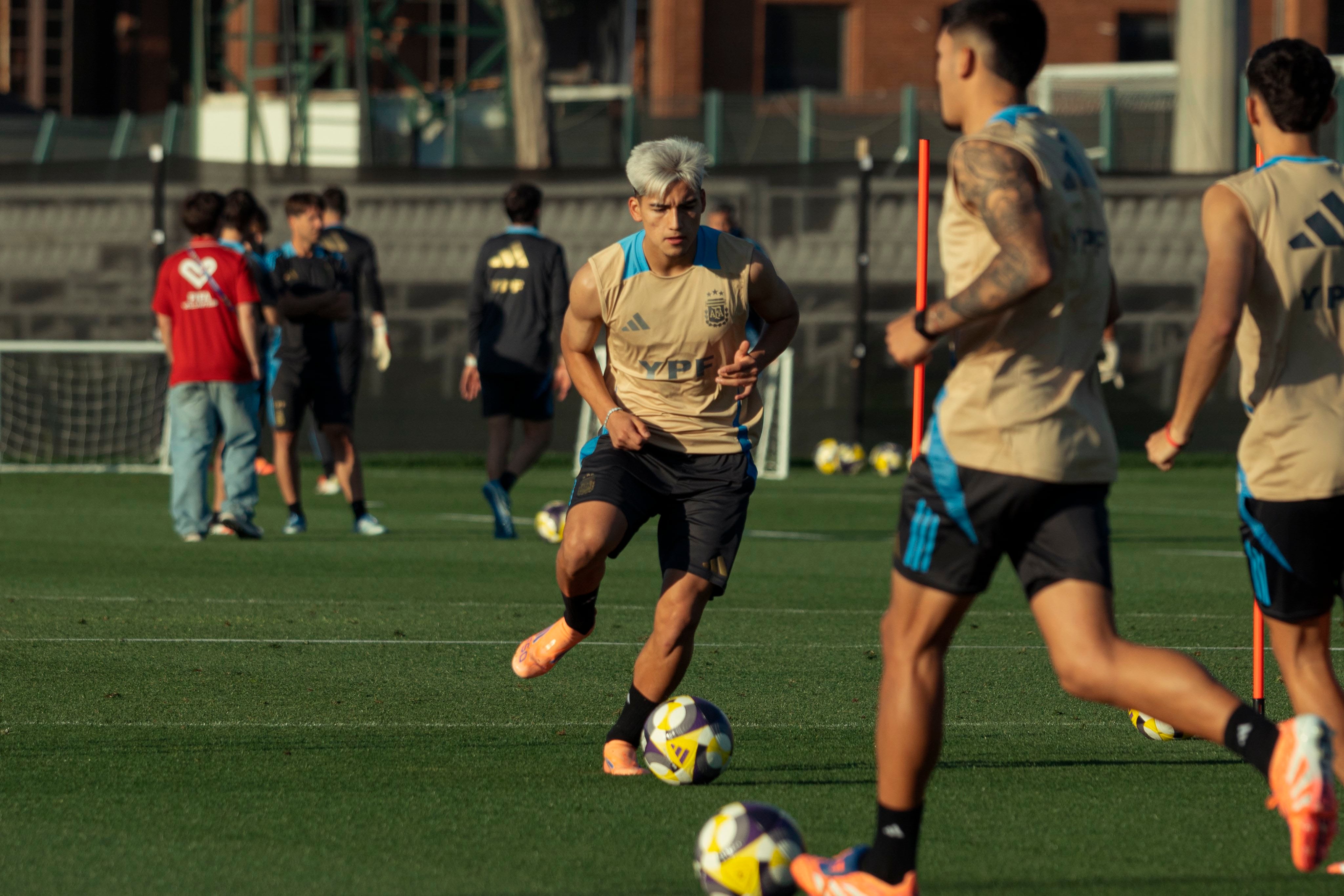 Un entrenamiento del equipo argentino rumbo a la semifinal