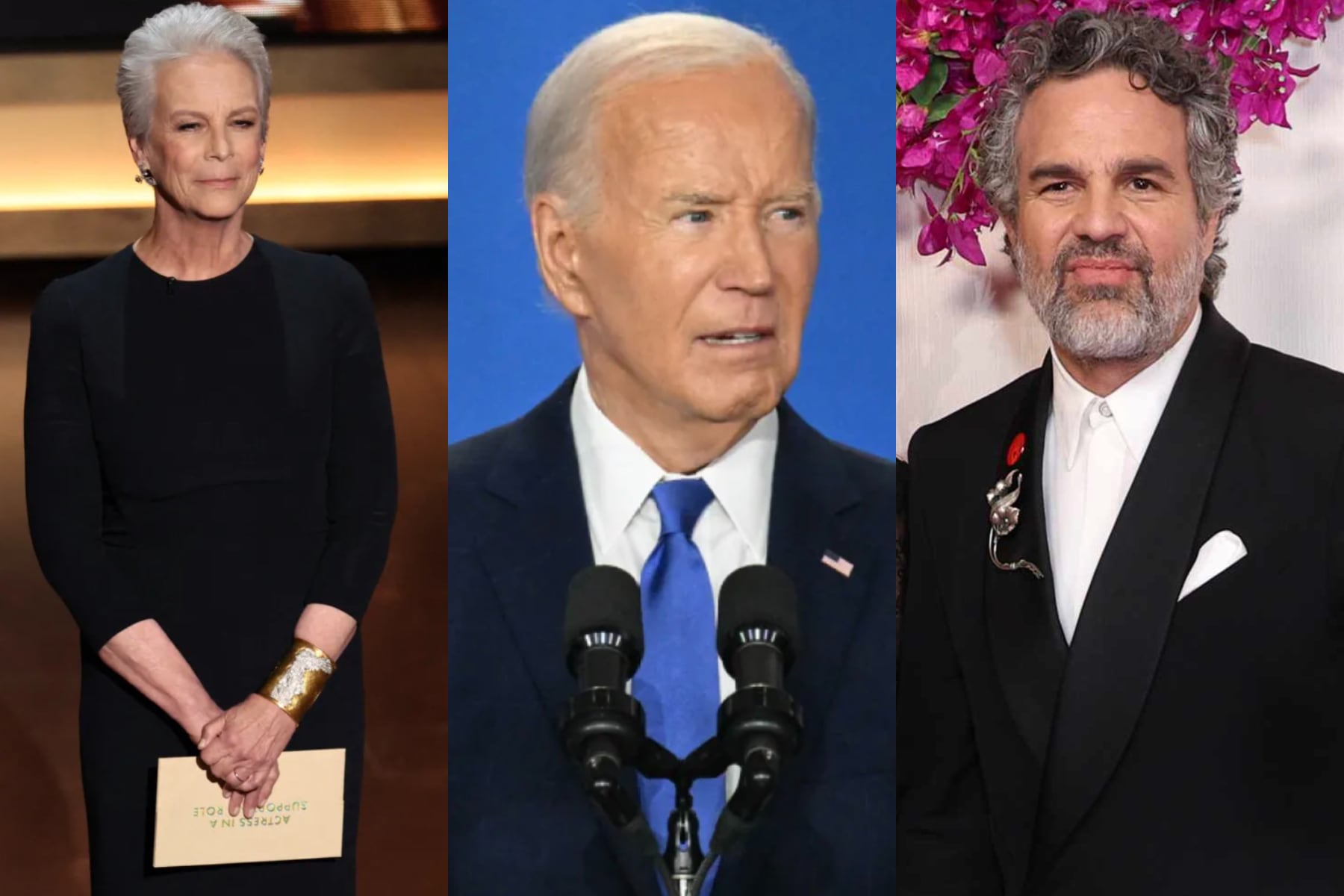 "Apoyo de todo corazón a Joe Biden y su decisión de dar un paso atrás y respaldar completamente a Kamala Harris", dijo Jamie Lee Curtis.