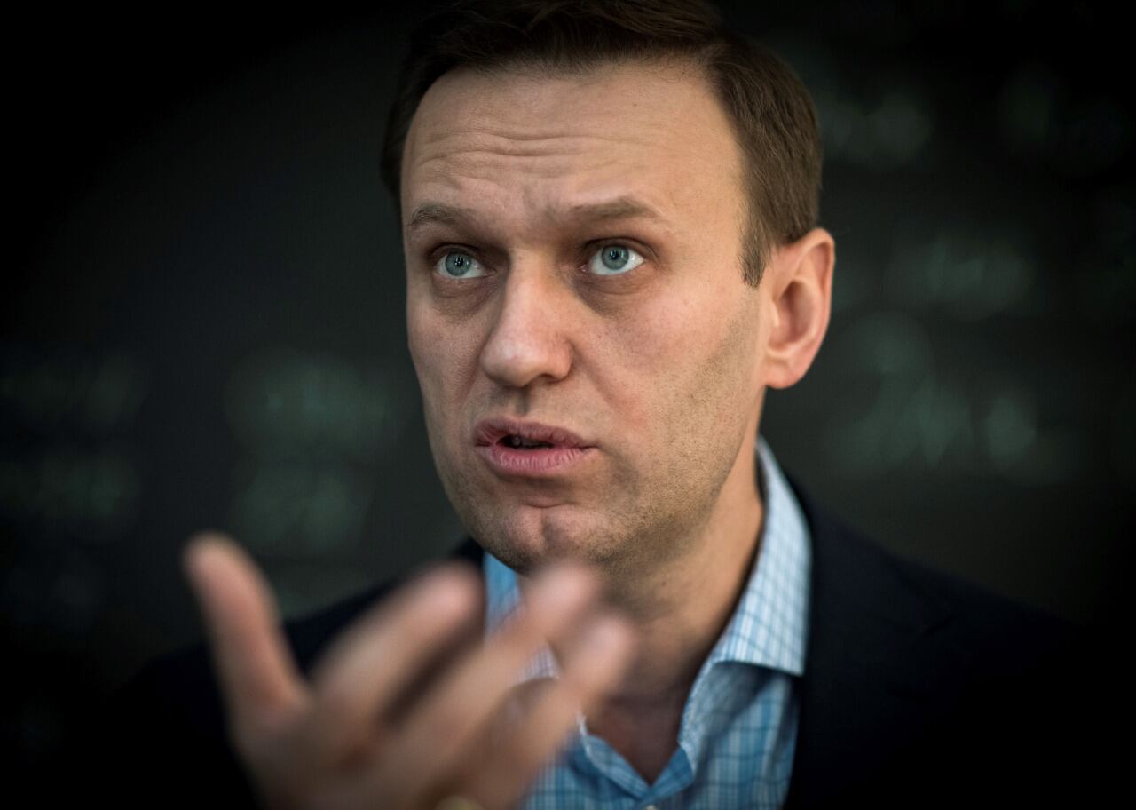 Alexei Navalni, duro crítico a la corrupción del gobierno de Putin.