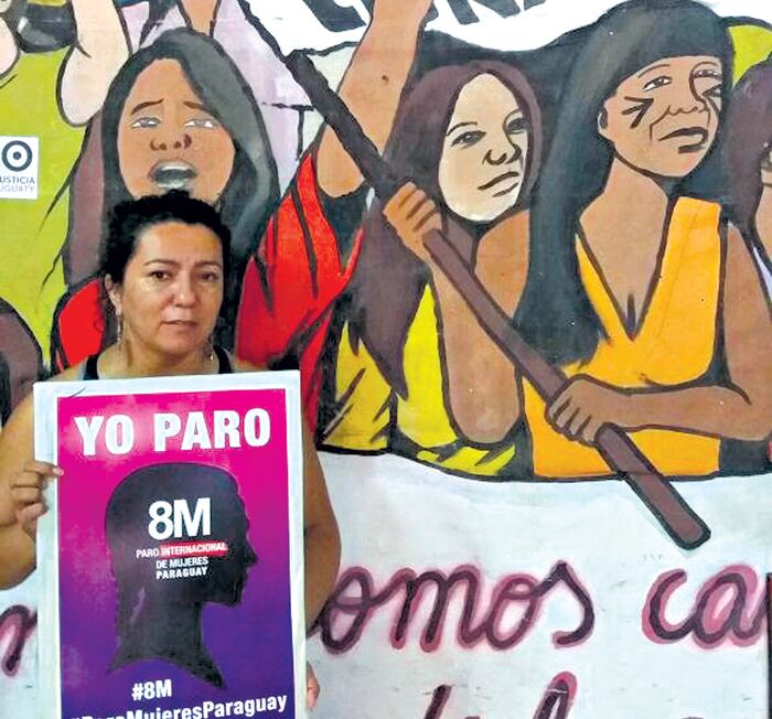 “Contra el patriarcado y el capitalismo”, dice Amarilla Leiva.