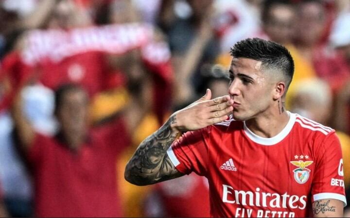 Adiós al Benfica. El Chelsea compró a Enzo Fernández por 121 millones de euros. Imagen: AFP