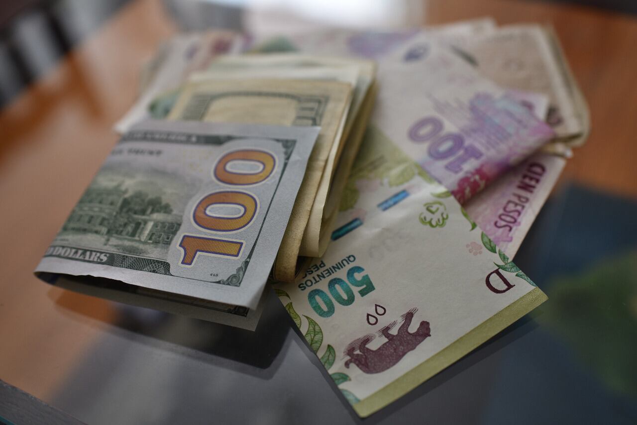 En la economía local conviven ambas monedas (el peso y el dólar) y ambas se disputan el espacio monetario.