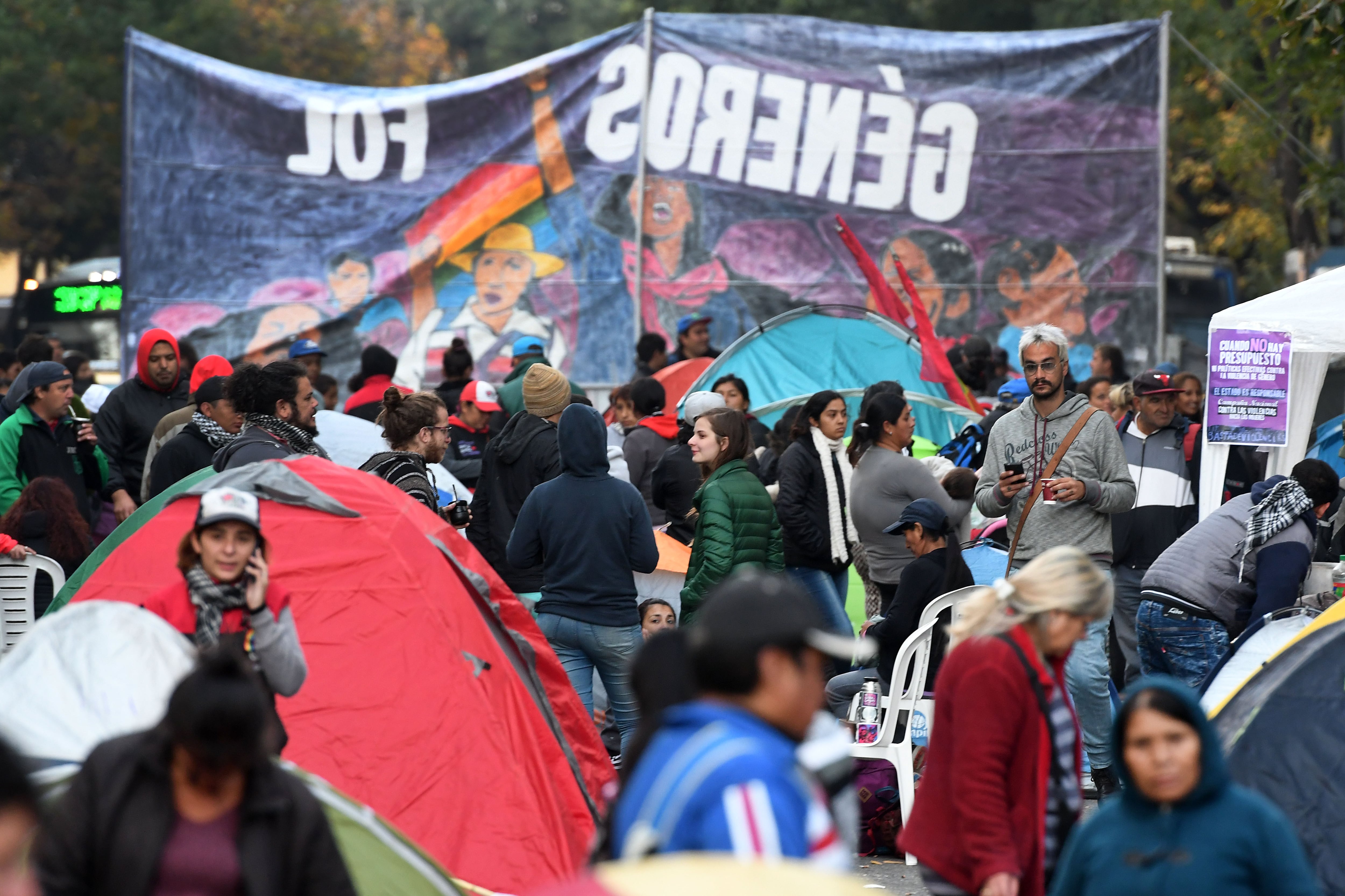 Esta mañana, sobre la calle Entre Ríos.
