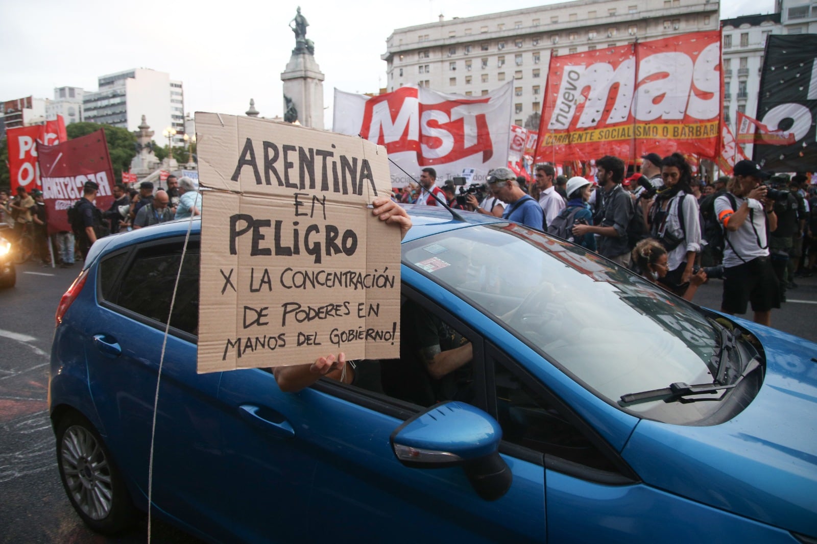 Protestas en Argentina contra la ley ómnibus