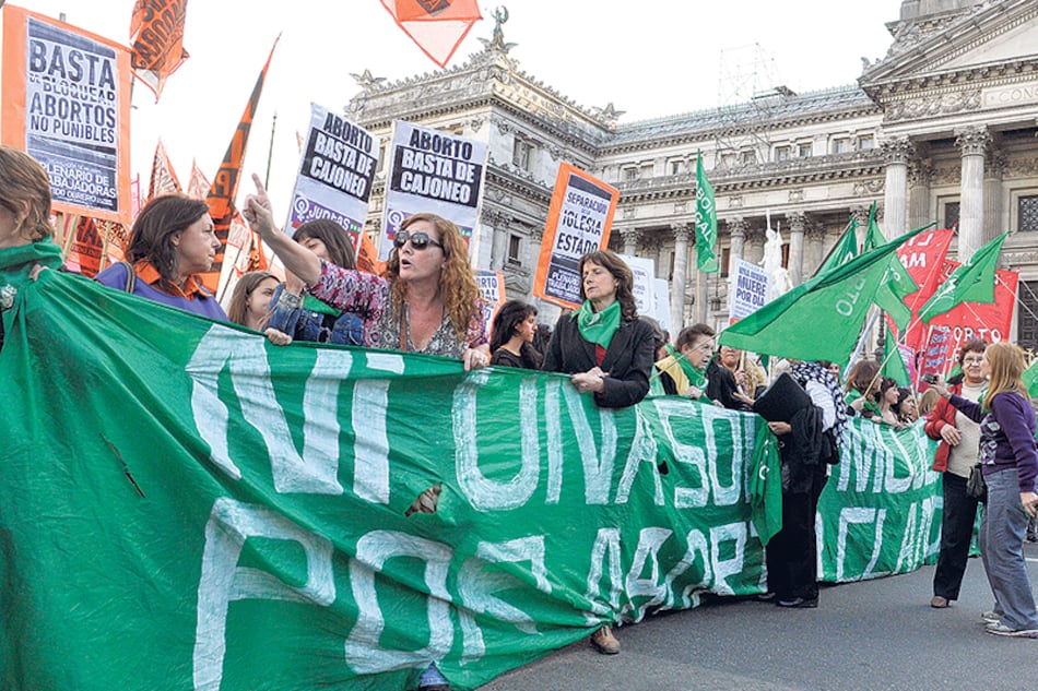 La militancia feminista logró instalar el debate por el aborto en la sociedad.