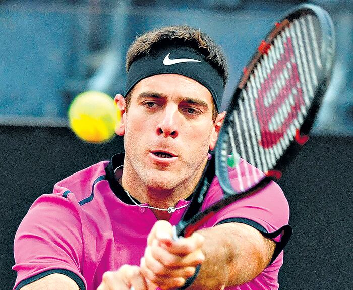 Del Potro mostró ayer una gran evolución en su juego.