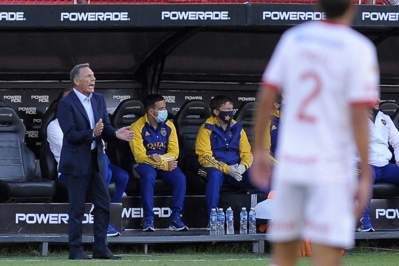 Russo estuvo muy activo durante el 2-0 sobre Huracán.