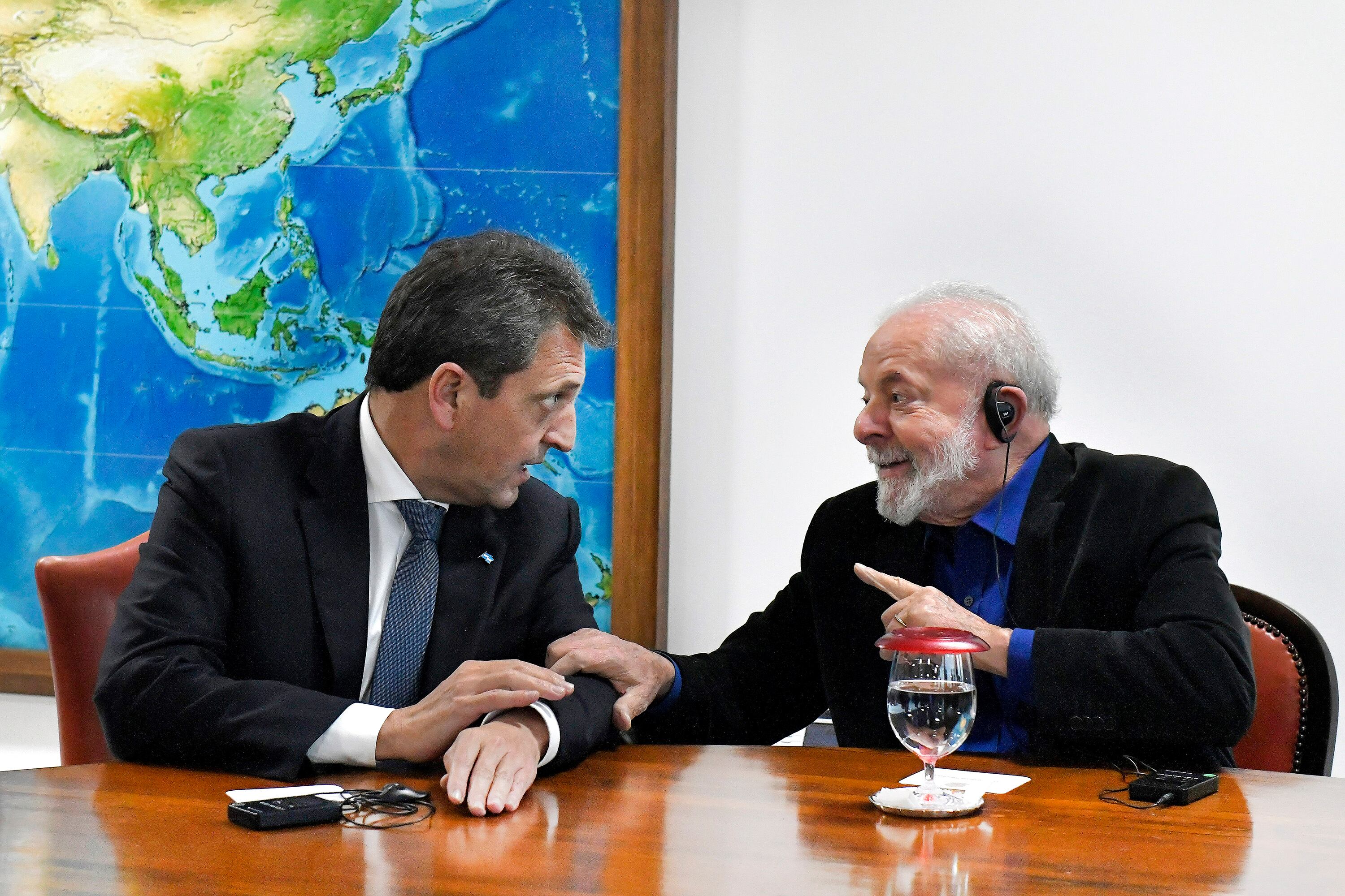 Sergio Massa se reunió con el presidente de Brasil, Lula da Silva.