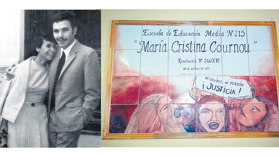 María Cristina Cournou y Nicolás Grandi permanecen desaparecidos. Desde 2011 una escuela de Moreno lleva el nombre de Cournou.