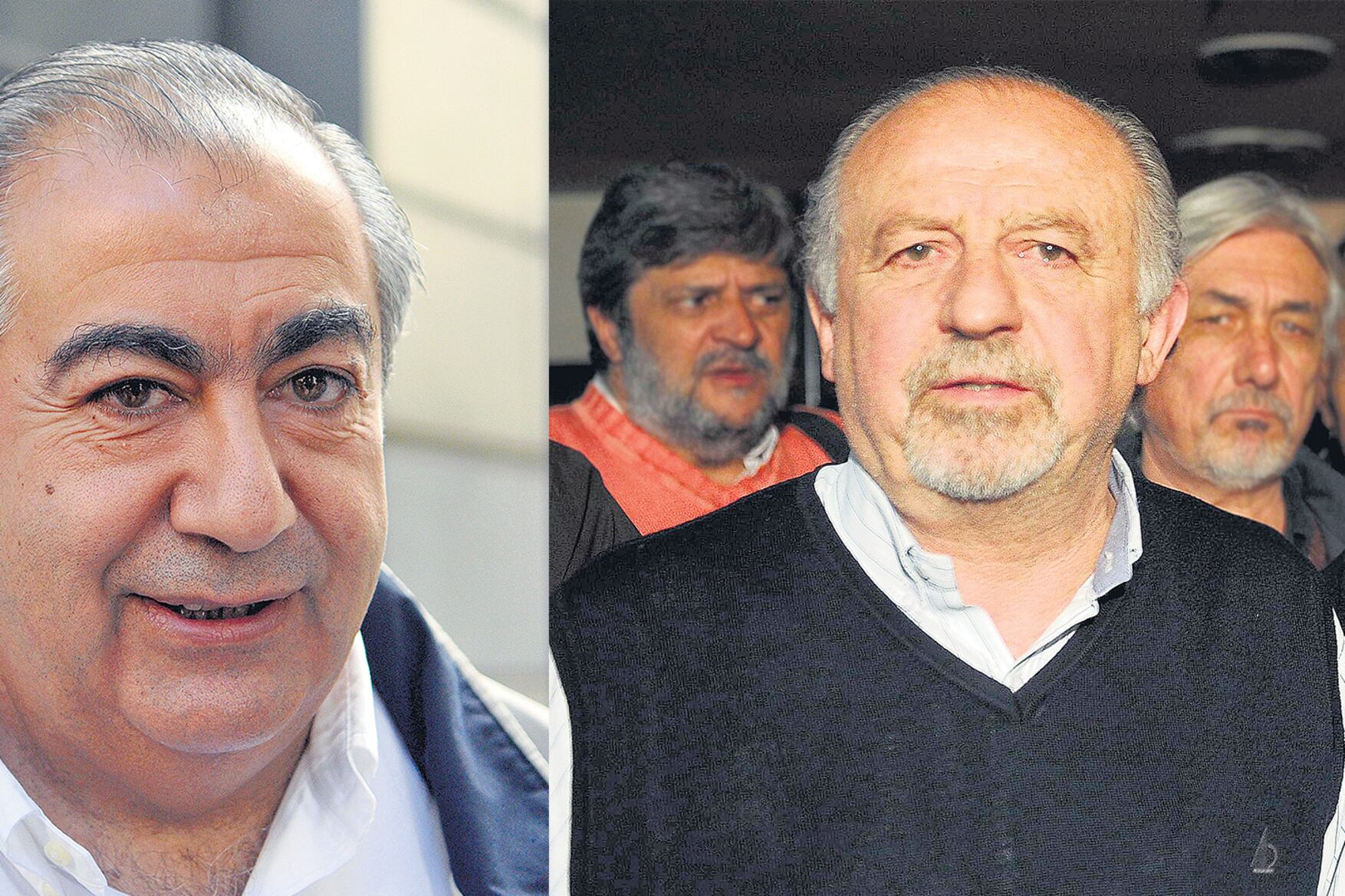 Con posturas diferentes: Héctor Daer, triunviro de la CGT, y Hugo Yasky, de la CTA de los Trabajadores.