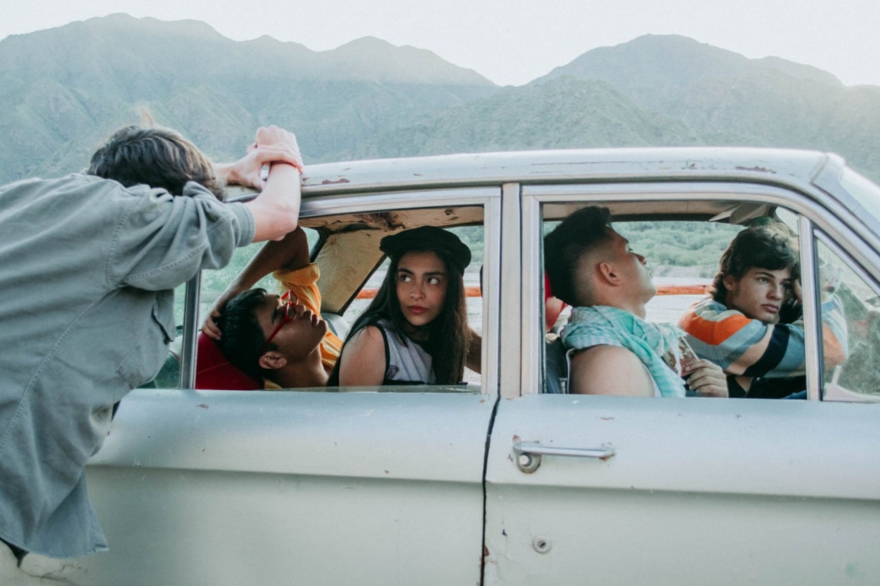 Jóvenes actores de Belén.