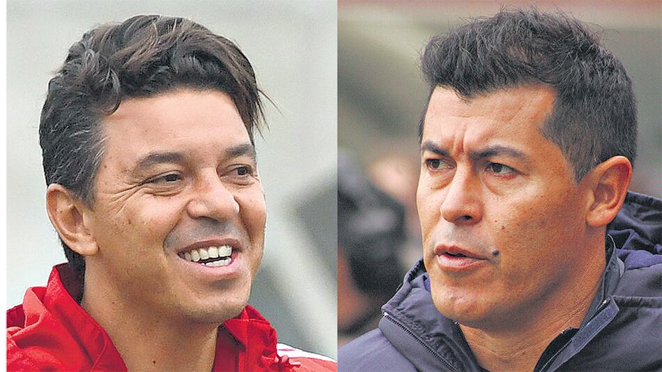 Frente a frente, Gallardo y Almirón tienen la misma ambición: ser finalistas de la Libertadores.