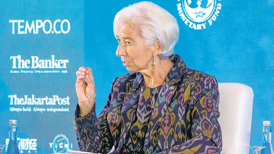 Christine Lagarde, titular del FMI, presentó el documento en la isla de Bali.