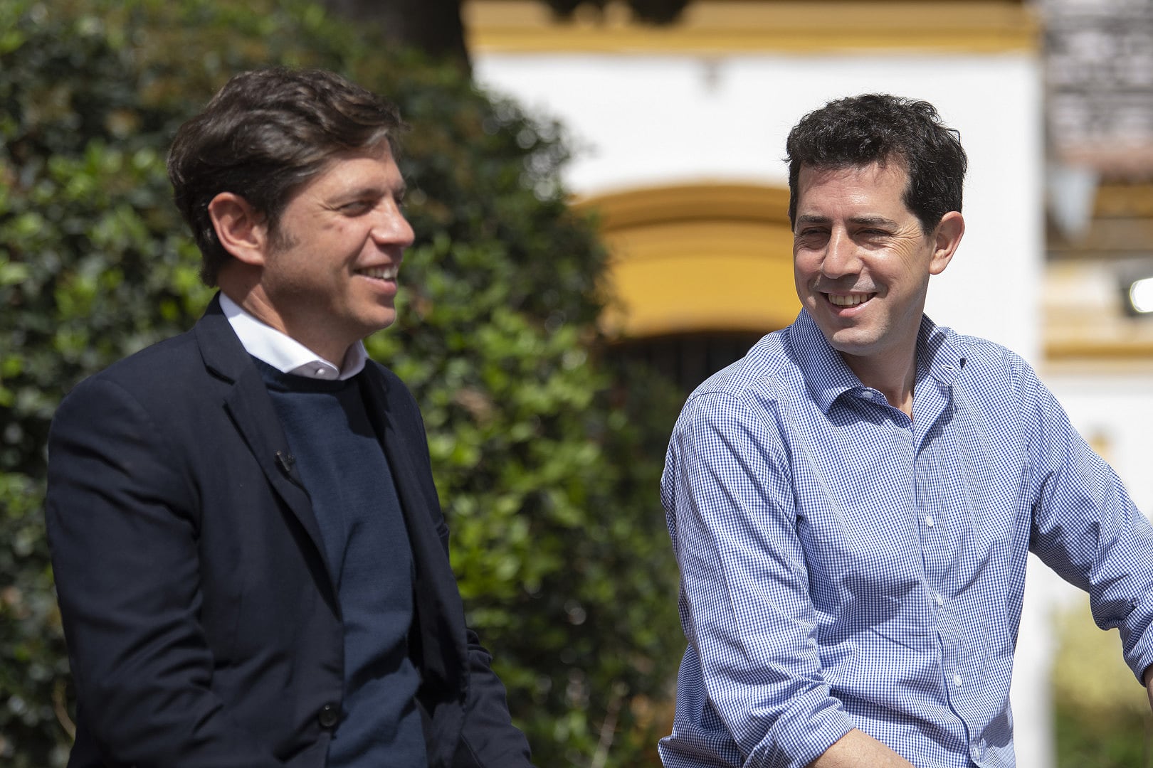 Wado de Pedro y Axel Kicillof, protagonistas del armado electoral del kirchnerismo.