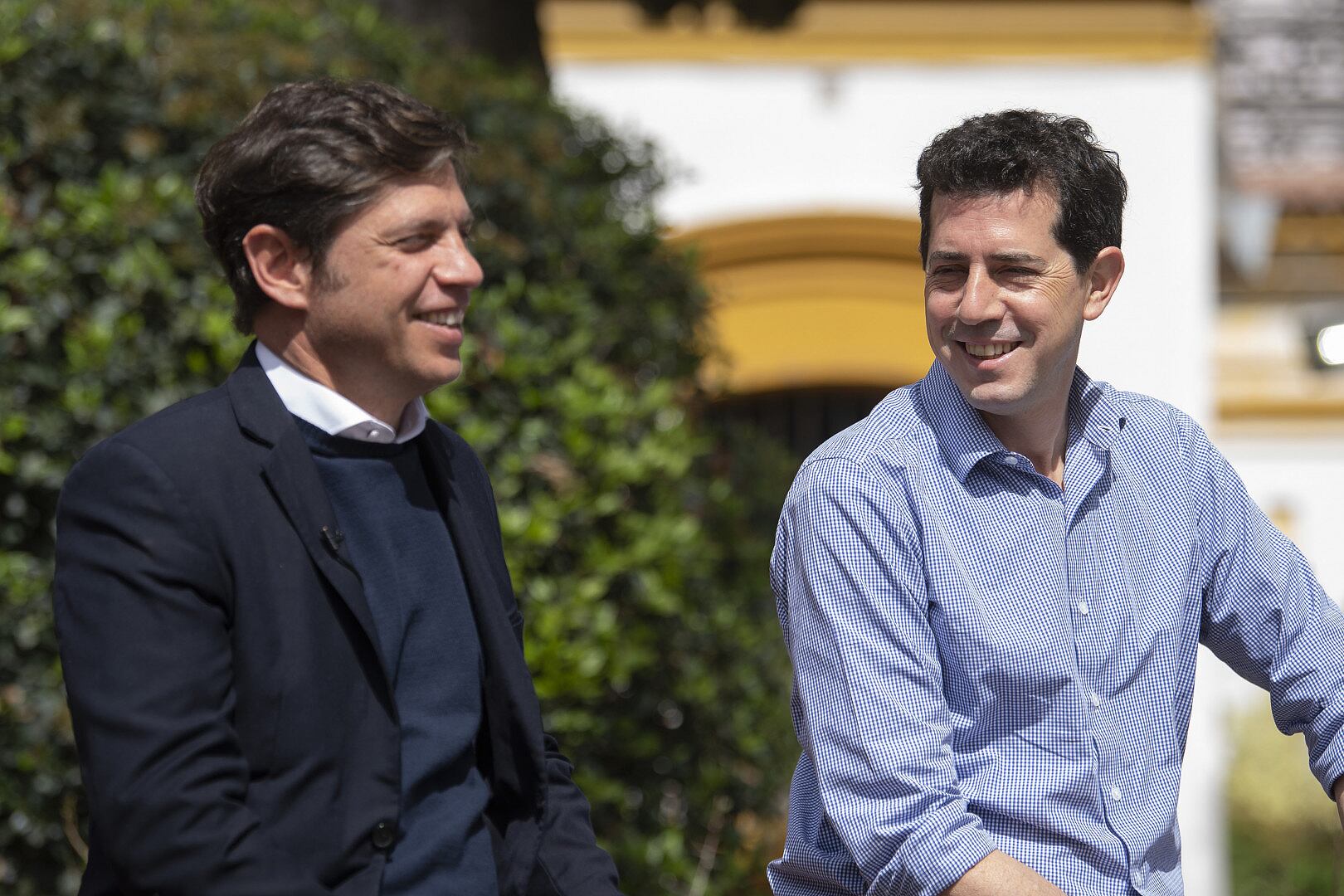 Wado de Pedro y Axel Kicillof, protagonistas del armado electoral del kirchnerismo.