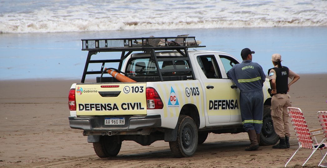 El operativo fue llevado adelante por un equipo conformado por Guardavidas, Prefectura, Cruz Roja y Defensa Civil   