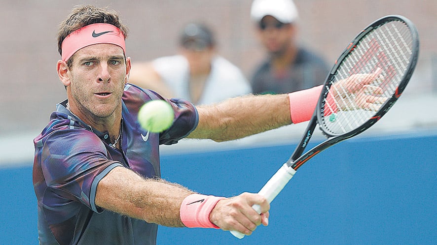“Me voy contento con el resultado y con el juego”, dijo Del Potro.
