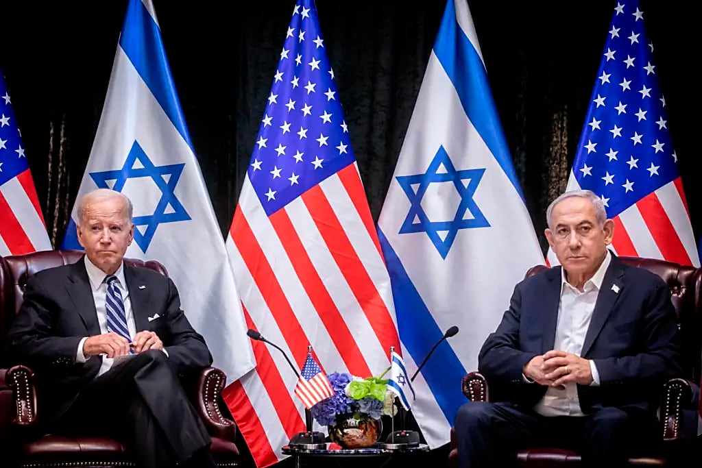 Joe Biden y Benjamin Netanyahu