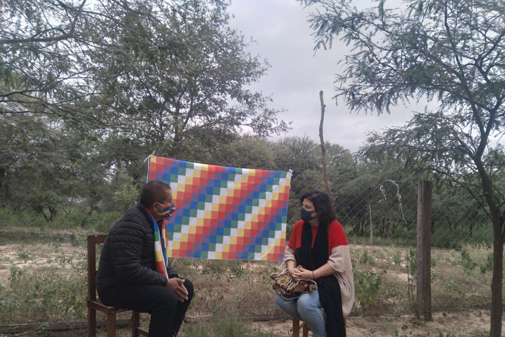 El intendente Rojelio Nerón con la ministra Carla Vizzotti.